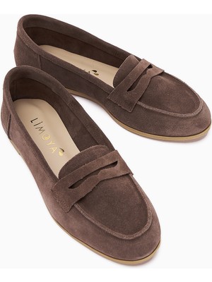 Hakiki Deri Solina Vizon Süet Mokasen Ayakkabı Rahat Günlük Loafer