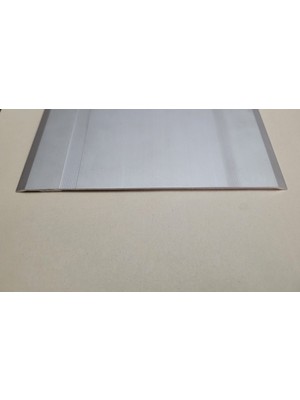 AluWorld Alüminyum Geniş Eşik Profil 15 Cm Mat Gri 85 cm Uzunlukta Dayanıklı Zemin Geçi Profili