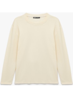 Koton Pamuklu Bisiklet Yaka Basic Uzun Kollu Tişört