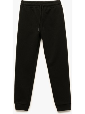 Koton Beli Lastikli Cepli Basic Jogger Eşofman Altı Erkek Çocuk Kış Sezonu İçin Örme Kumaş