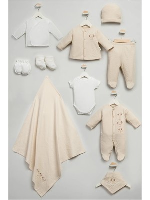 Bebitof My Baby Kumsal % 100 Coton 10 Lu Hastane Çıkışı Yeni Sevimli Köpekçikler Desenli 10116