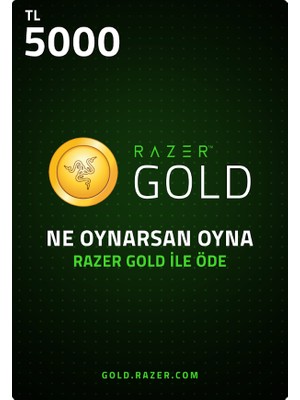 Razer Gold 5000 TL Dijital Oyun Kredisi