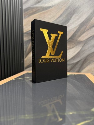 Lv Siyah Yazılı Dekoratif Kitap Kutu
