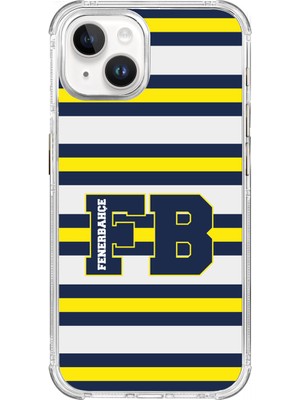 Fenerbahçe iPhone 15 Pro Uyumlu Fenerbahçe Kolej Çizgili Lisanslı Telefon Kılıfı