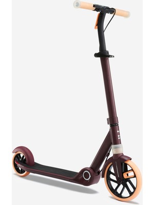 Decathlon Oxelo Çocuk Scooter - Manuel Scooter 200 mm Tekerlekli Bordo/Turuncu - 8/9 Yaş Grubu için Uygun