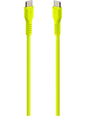 Ttec Usb-C - Usb-C 120CM 60W Pd/qc Hızlı Şarj/data Kablosu  Neon Sarı 2DK59NS