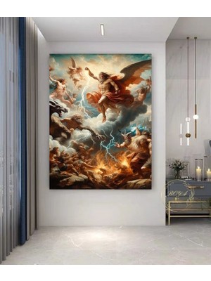Özkacar Group Mitoloji Kanvas Tablo Ev Duvar Salon Ofis Dükkan Hediyelik Dekarasyon Süsü
