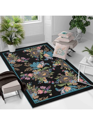 Kaymaz Taban Yıkanabilir Halı – Mutfak, Salon, Yatak Odası Için Modern Dijital Baskı Halı