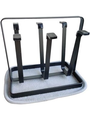 Gbmotion Biberon & Şişe Kurutmalığı – Siyah Metal Gövdeli (Pedli)