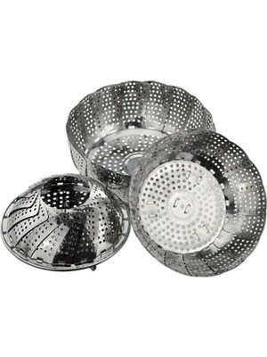 Katlanabilir Sebze Haşlama Sepeti 19 Cm, Pratik ve Dayanıklı Pişirme Aracı