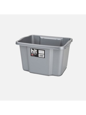 13,8 Litre Portatif Gri Kasa No:2, Pratik ve Şık Depolama Çözümü