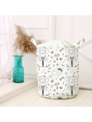 Renkli Dijital Baskılı Çok Amaçlı Sepet Tekli Set Model 40007