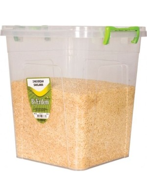 Beyaz 20 Lt Saklama Kabı, Erzak Saklama Kutusu, Dayanıklı ve Pratik Kullanım