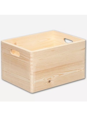 Doğal Ahşap Çam Saklama Kutusu, Şık ve Pratik Depolama Çözümü