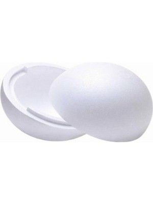 Teknotrust 2'li Strafor Köpük Süs 20CM, Beyaz, Hafif ve Dayanıklı Dekorasyon Malzemesi