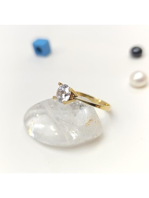 Tek Taş Yüzük 14 Ayar Altın Hd Videolu