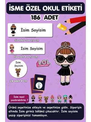 Sevimli Bebekler Defter, Kalem, Kitap Etiketi/isme Özel YAZILABILEN-186 Adet/ E024/ Okul Etiketi