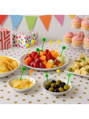 Plastik Cips Çatalı - 1000 Adet -Tek Kullanımlık Plastik Cips Çatalı- Cips Kürdanı- Kanepe Çatalı- Meyve Çatalı