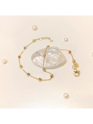 Dorika Toplu Forse Zincirli Bileklik Künye 14 Ayar Altın Hd Videolu