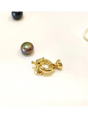 12MM Gemici Inci Kilit Klips 14 Ayar Altın Hd Videolu