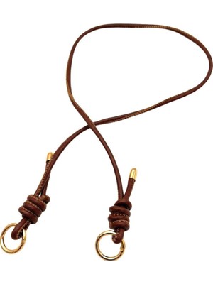 Angel Çanta Aksesuar Suni Deri 5 mm Düğüm Model Tek Çanta Sapı 85 cm (Taba Renk)