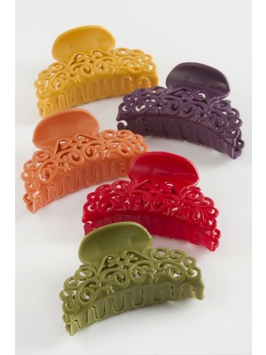 Çini Desenli Renkli Mandal Toka 6 cm