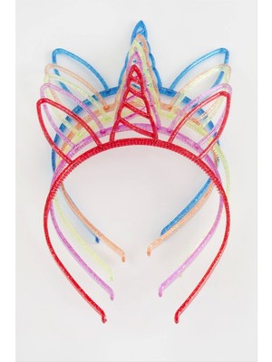 Unicn Kulaklı Plasik Çocuk Taç