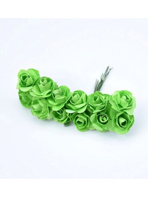 Yeşil Renkli Kağıt Gül, Partiye Neşe Kat!