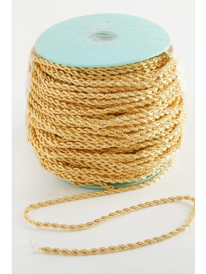 3 mm Sarı Renkli Kuyumcu Zinciri 50 Metre