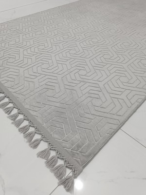 Püsküllü Kaymaz Taban Halı Koridor Mutfak Yolluk Makinede Yıkanabilir