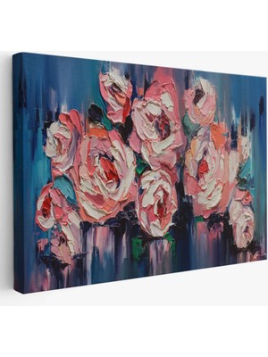 Şakayık Çiçeği, Modern Dekoratif Kanvas Tablo, Duvar Dekoru 1198