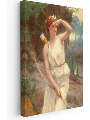 Av Tanrıçası Seignac Diana Roma Mitolojisi Dekoratif Kanvas Tablo, Duvar Dekoru 6056