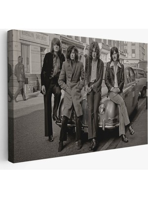 John Bonham LED Zeppelin Efsanesinin Arabası Dekoratif Kanvas Tablo, Duvar Dekoru 5407