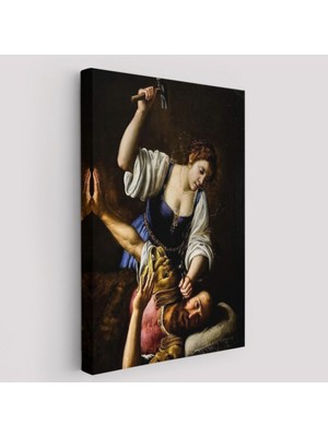 Jael And Sisera  Eseri Giuseppe Vermiglio Dekoratif Kanvas Tablo, Duvar Dekoru 6121