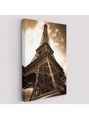 Eyfel Kulesi ile Paris Dekoratif Kanvas Tablo, Duvar Dekoru 6424