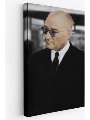 Mustafa Kemal Atatürk Portresi Dekoratif Kanvas Tablo, Duvar Dekoru FF130