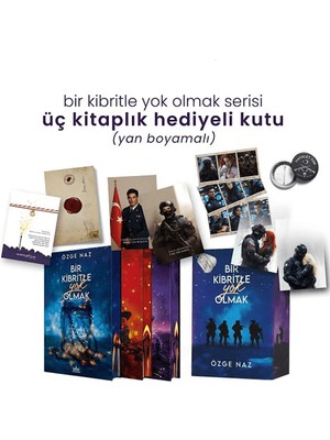 Guardian Bir Kibritle Yok Olmak Serisi Özge Naz Ciltli Üç Kitaplık Yan Boyamalı Kutu