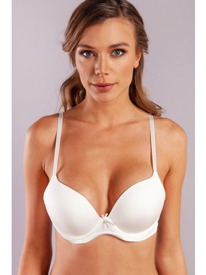 Garabina Foam Cup  Push Up Bra, Ekru Konforlu ve Şık Sütyen