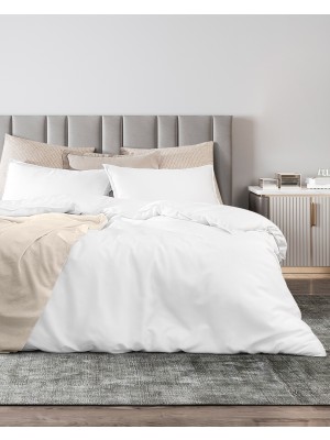 Madame Coco Loire King Size Tencel Çarşaflı Nevresim Takımı ( TENCEL:trade_mark: ) - Beyaz