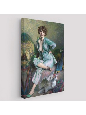 Tanıdık Kuşlar Eseri Emile Friant Dekoratif Kanvas Tablo, Duvar Dekoru 6160