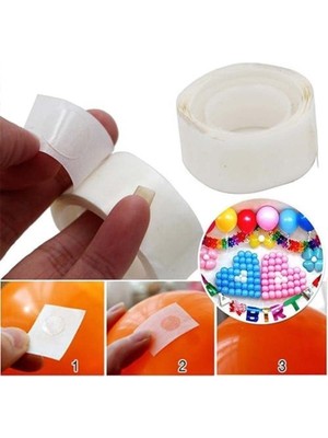 Teknotrust Renkli Balon Yapıştırma Bandı, Güçlü ve Esnek Hızlı Uygulama