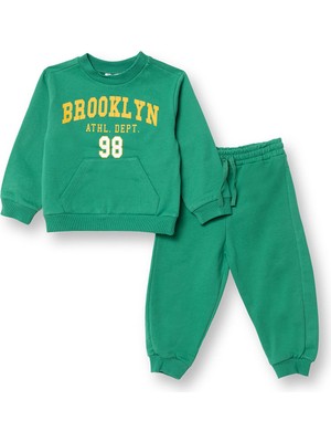 Hellobaby Erkek Bebek Eşofman Takım Bisiklet Yaka Uzun Kol