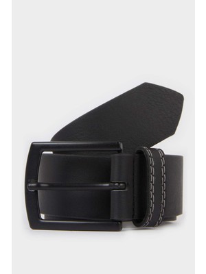 DeFacto Erkek Dikdörtgen Toka Suni Deri Günlük Kemer F6804AXNS