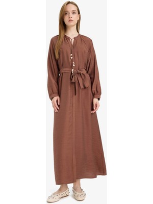 DeFacto Relax Fit Hakim Yaka Uzun Kollu Elbise D7322AX25AU