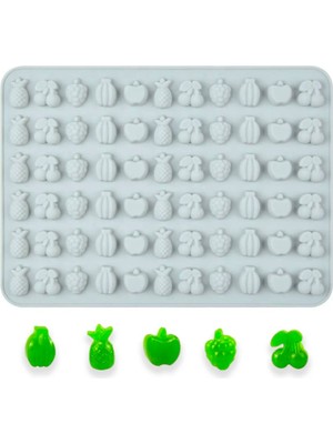 Çok Renkli Mini Meyve Jelibon Silikon Kalıp, Epoksi Sugarcraft Şekerleme Modülü