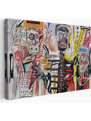 SONIKON LINE Untitled Jean Michel Basquiat Dekoratif Kanvas Tablo, Duvar Dekoru 5056