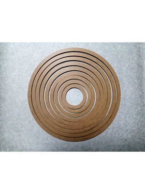 Teknotrust 9'lu Ahşap Yuvarlak Kasnak, 3mm, Çok Renkli, Düş Kapanı ve Makrome Örgü Için Uygun 14.16.18.20.22.24.26.28.30.