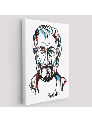 SONIKON LINE Filozof Aristoteles Dekoratif Kanvas Tablo, Duvar Dekoru 5919