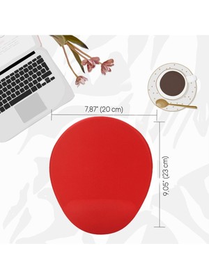 Hamiki Kalpli Balon Kedi Bilek Destekli Mouse Pad Ergonomik Kaymaz Taban Mousepad Fare Altlığı
