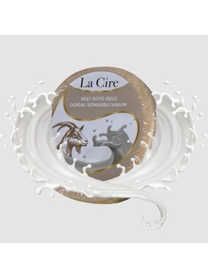 La Cire Keçi Sütü Özlü Doğal Süngerli Sabun 130 gr